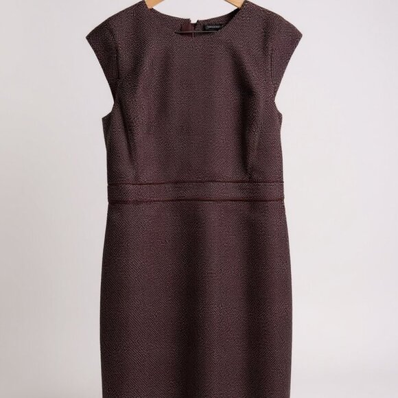 EUC Ann Taylor Midi Dress | Burgundy - Picture 2 of 5